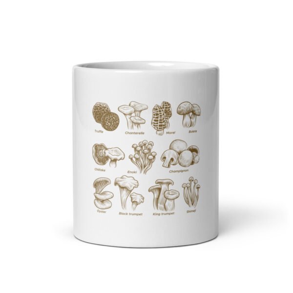 Mushroom White glossy mug - Image 4