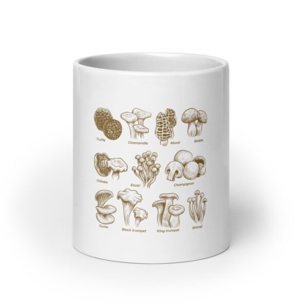 Mushroom White glossy mug - Image 9