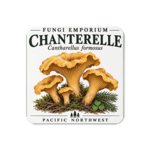 Chanterelle Cork-Back Coaster
