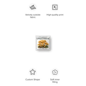 Chanterelle Square Pillow
