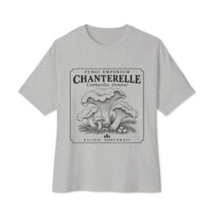 Chanterelle Mushroom Unisex oversized boxy tee